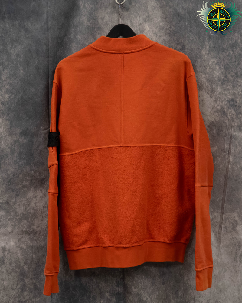 Stone Island Shadow Project Fleece Bomber Jacket Orange - XL