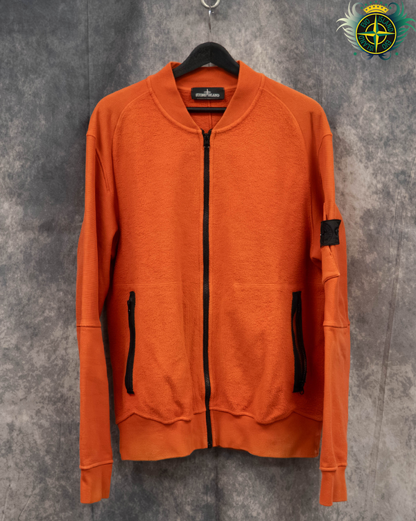 Stone Island Shadow Project Fleece Bomber Jacket Orange - XL