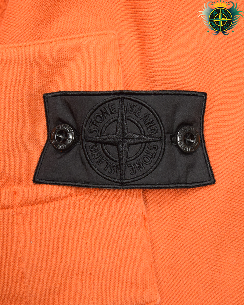 Stone Island Shadow Project Fleece Bomber Jacket Orange - XL