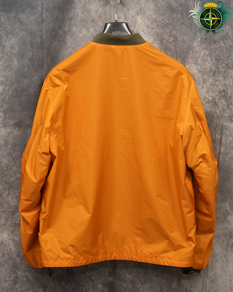 Moncler Ouveze Reversible Shell Bomber Jacket Green/Orange