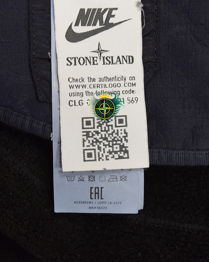 Stone Island X Nike Jacquard Grid On wool Fur Navy Blue