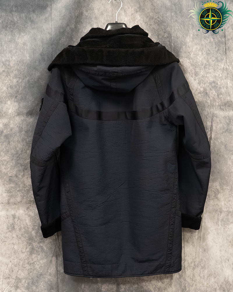 Stone Island X Nike Jacquard Grid On wool Fur Navy Blue