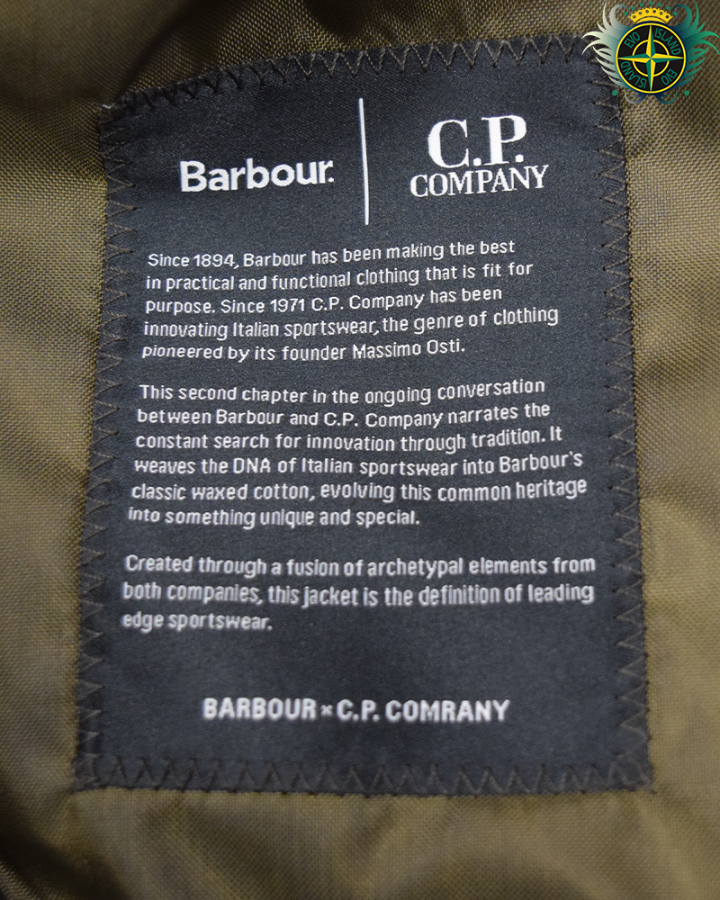 C.P Company X Barbour Creel Waxed Goggle Jacket Red - S