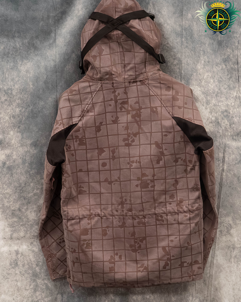 Stone Island Tela Flock-TC Ghillie Lazer Camo Dusty Pink Smock