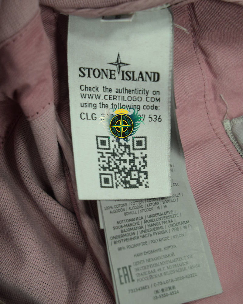 Stone Island Tela Flock-TC Ghillie Lazer Camo Dusty Pink Smock