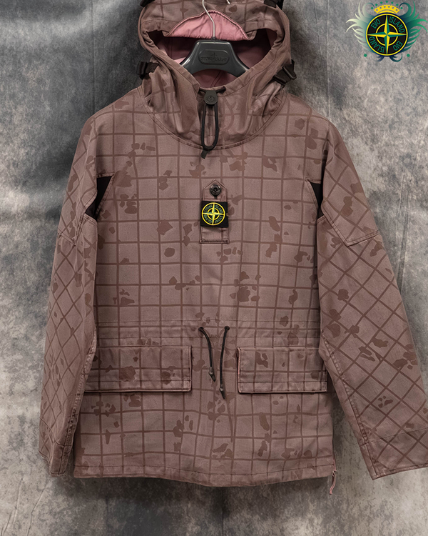 Stone Island Tela Flock-TC Ghillie Lazer Camo Dusty Pink Smock - S