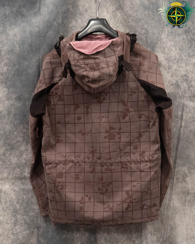 Stone Island Tela Flock-TC Ghillie Lazer Camo Dusty Pink Smock