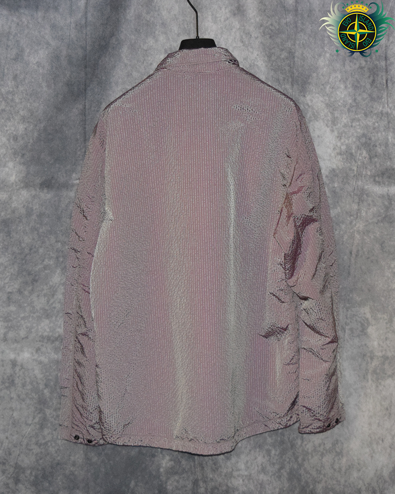 Stone Island Nylon Metal Weft Overshirt Burgandy - XXL
