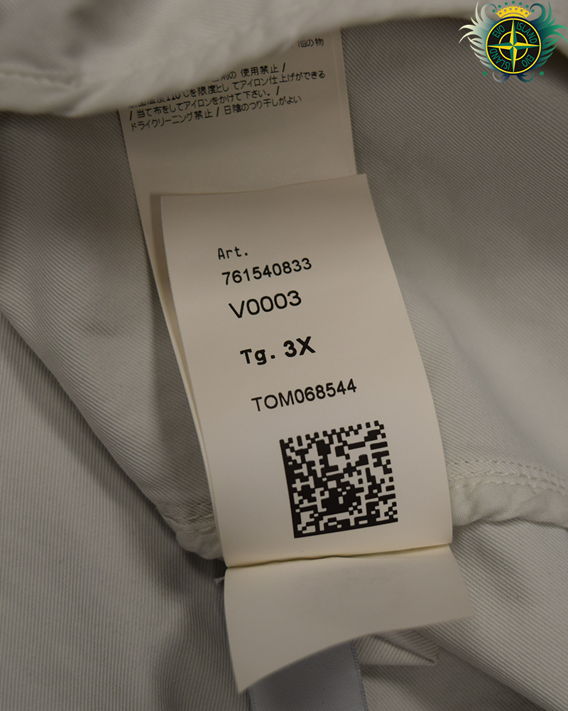 Stone Island Nylon Cotton Batavia 2/2 TC Jacket White - 3XL