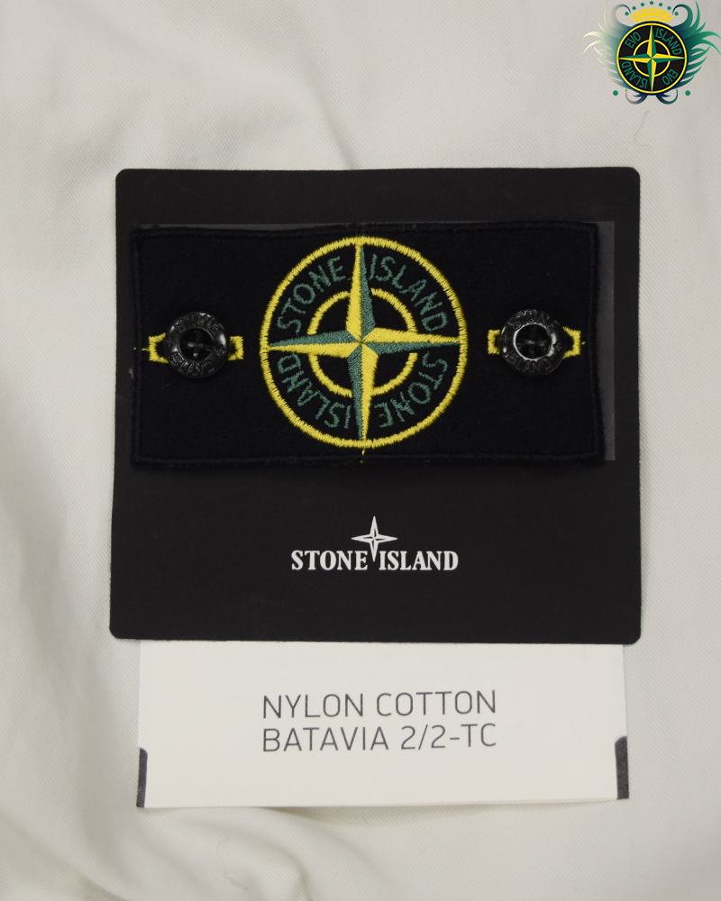 Stone Island Nylon Cotton Batavia 2/2 TC Jacket White - 3XL