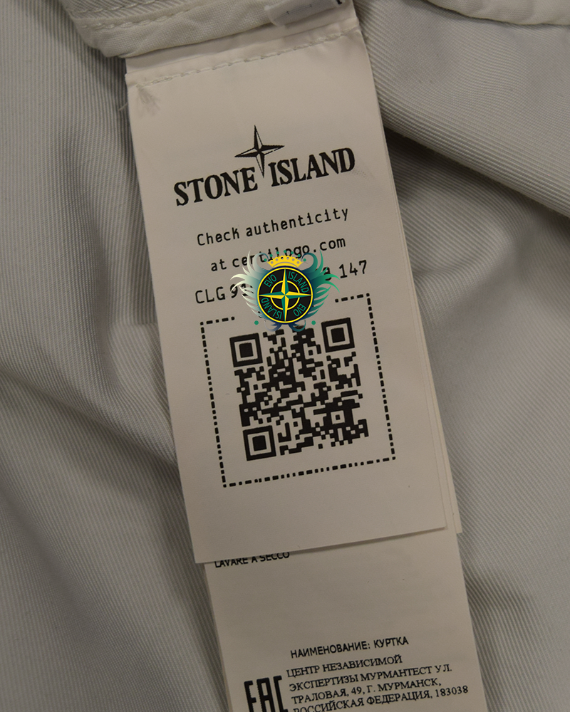 Stone Island Nylon Cotton Batavia 2/2 TC Jacket White - 3XL