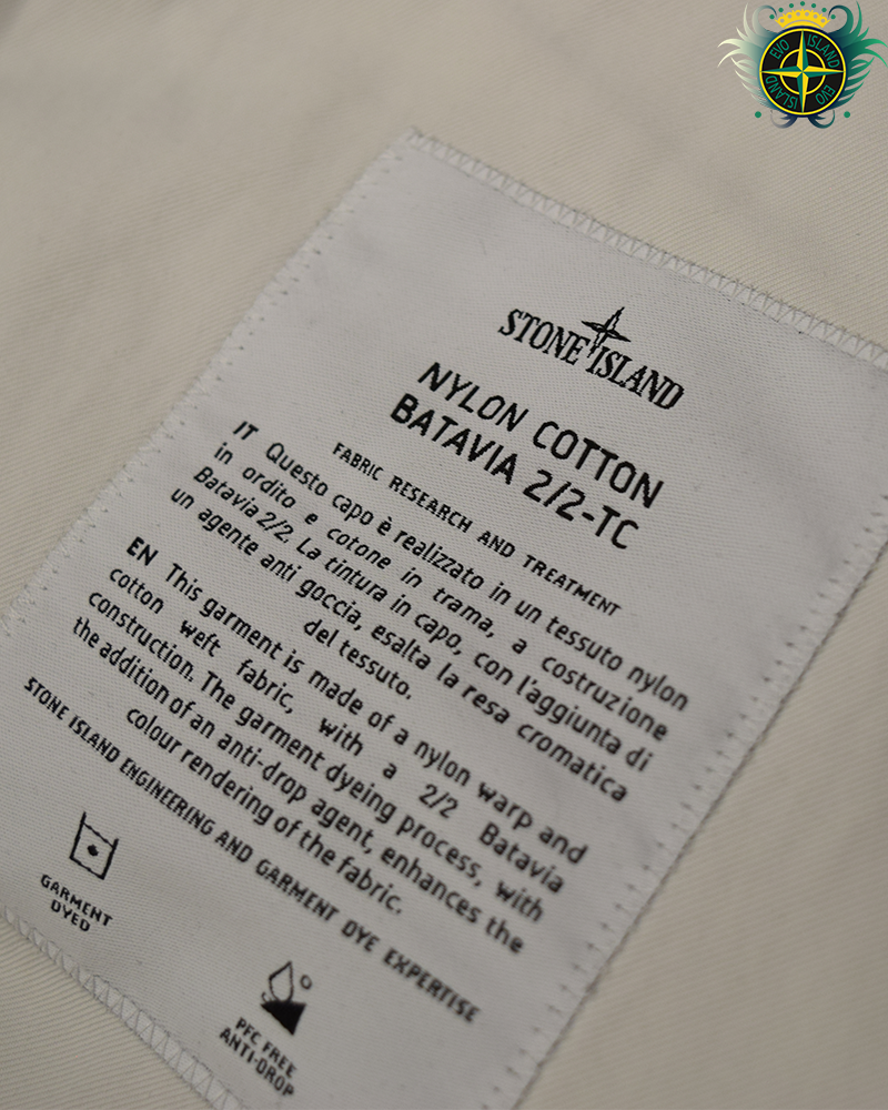 Stone Island Nylon Cotton Batavia 2/2 TC Jacket White - 3XL