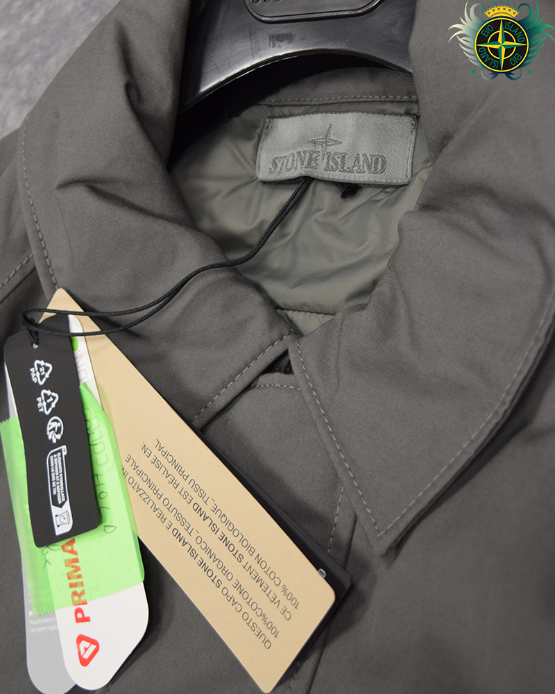 Stone Island O-Ventile With Primaloft Ghost Piece Jacket Grey
