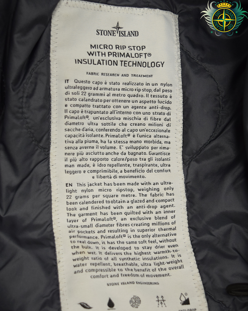 Stone Island Micro Ripstop With Primaloft jacket Grey - 3XL