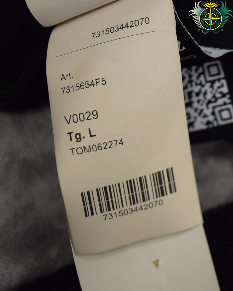 Stone Island Lana Wool Fleece Ghost Sweater Black
