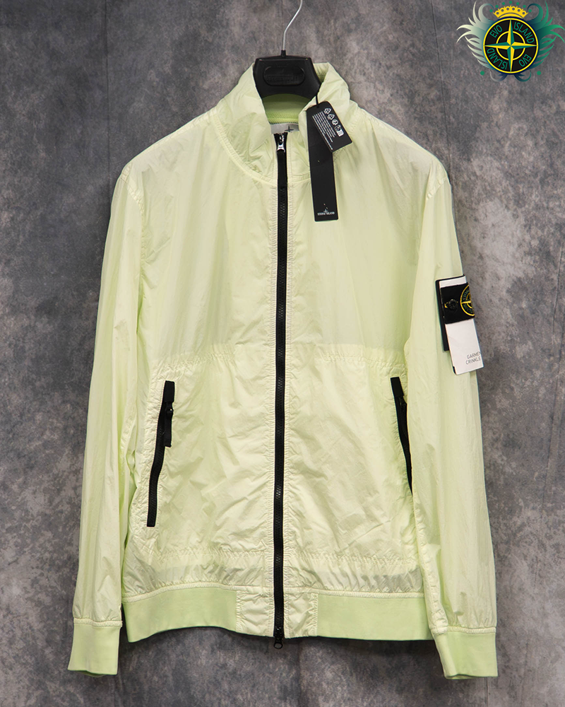 Stone Island Garment Dyed Crinkle Reps NY Jacket Light Green