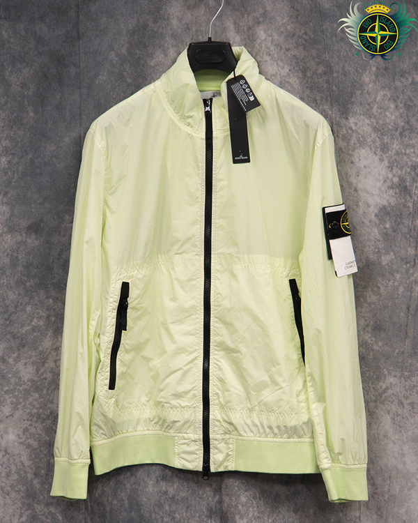 Stone Island Garment Dyed Crinkle Reps NY Jacket Light Green - L