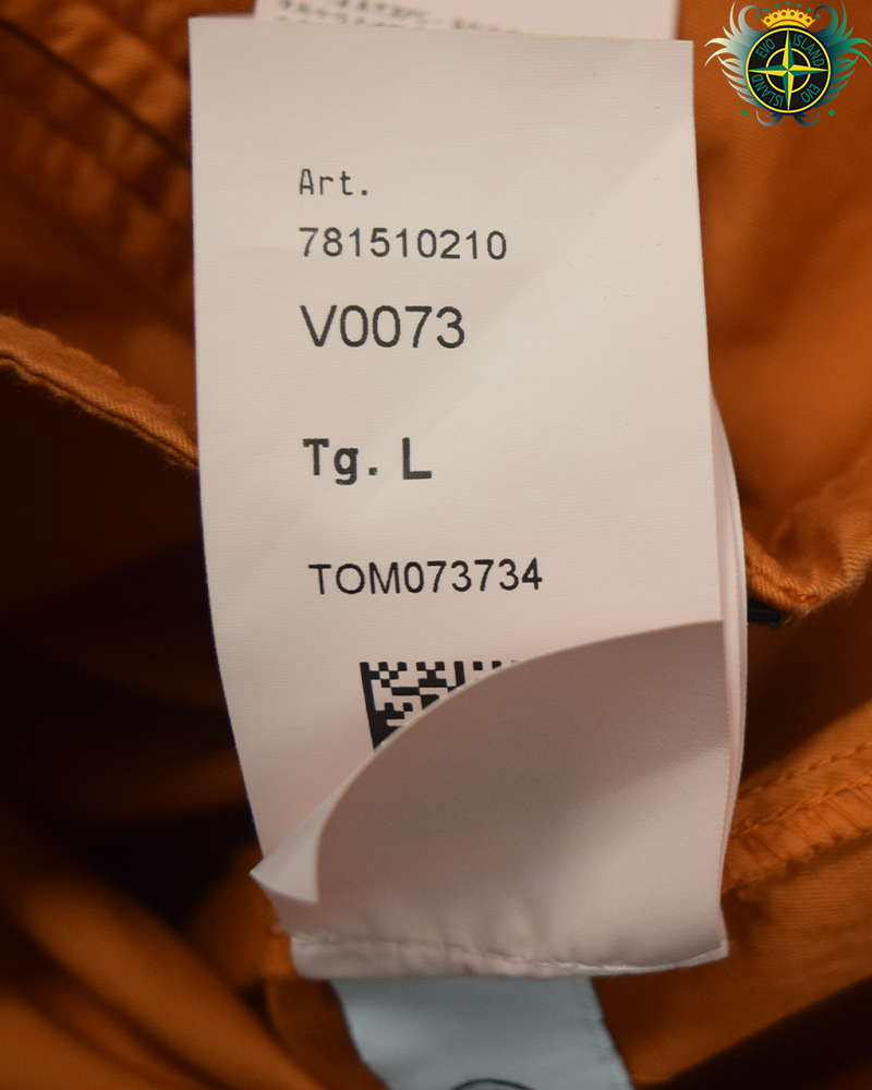 Stone Island Cotton Overshirt Orange - L