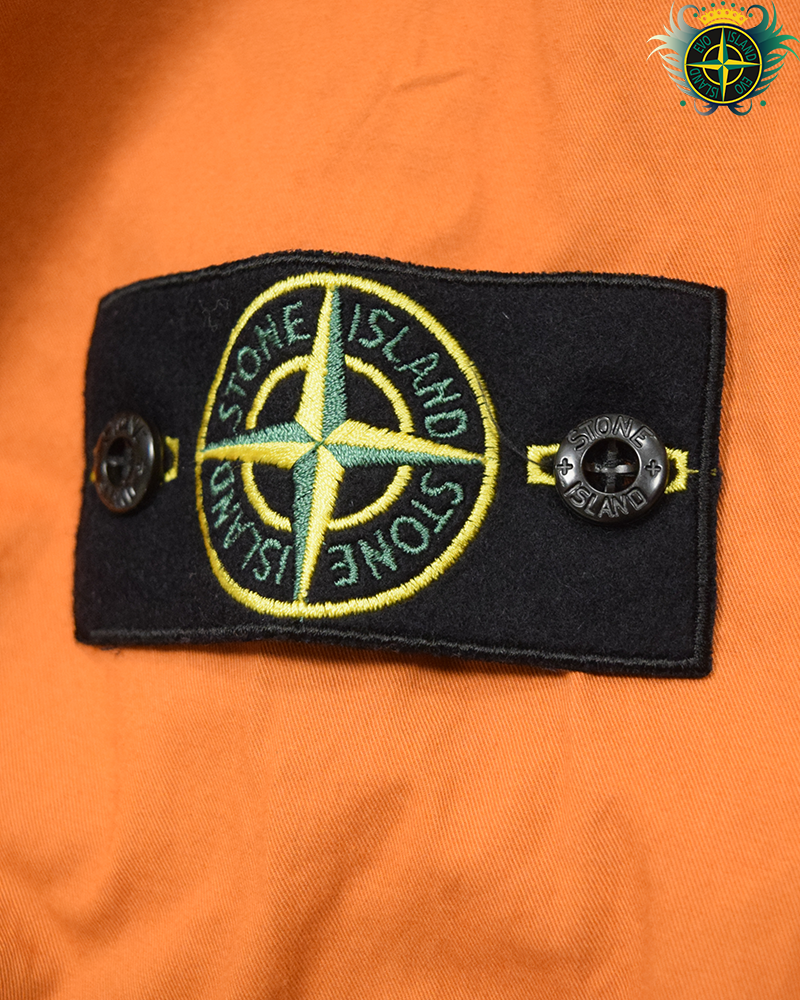 Stone Island Cotton Overshirt Orange - L