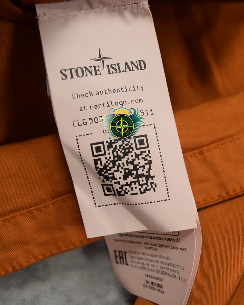 Stone Island Cotton Overshirt Orange - L