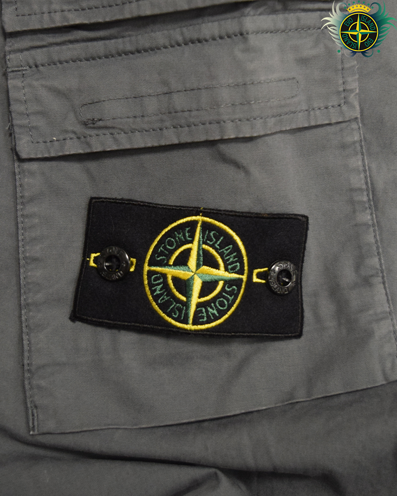 Stone Island Multi Pocket Cotton Overshirt Grey - XL