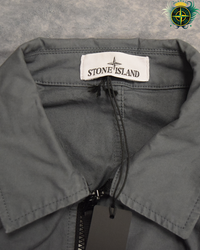 Stone Island Multi Pocket Cotton Overshirt Grey - XL
