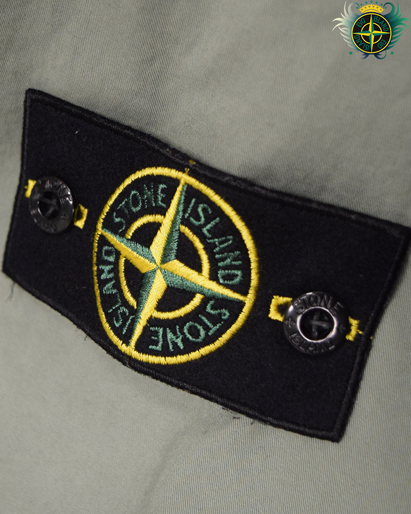 Stone Island Cotton Overshirt Sage