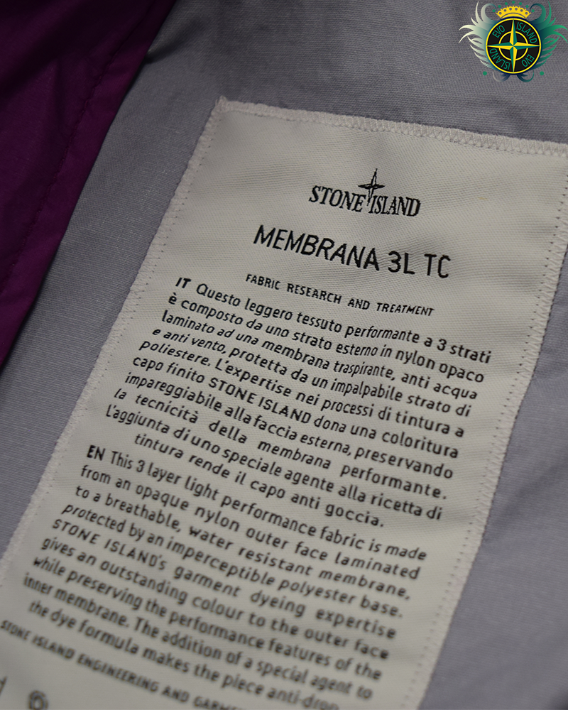 Stone Island Membrana 3L TC Jacket Purple - M