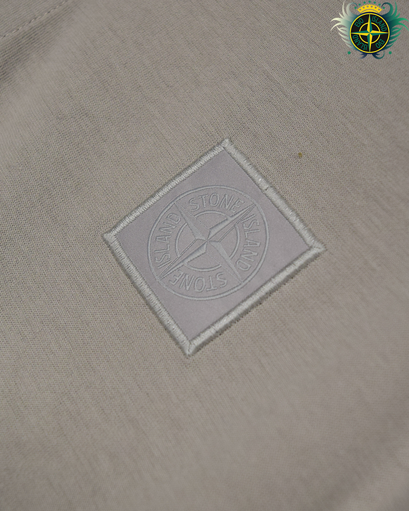 Stone Island Ghost Piece Long Sleeve Polo Grey