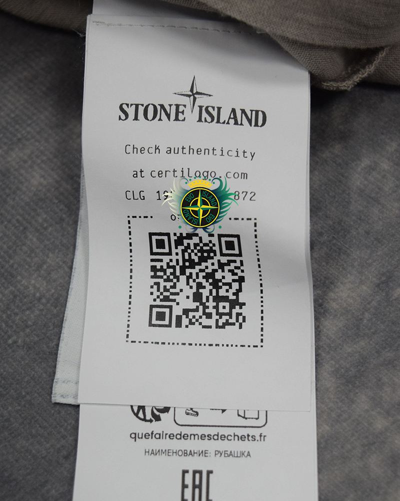 Stone Island Ghost Piece Long Sleeve Polo Grey