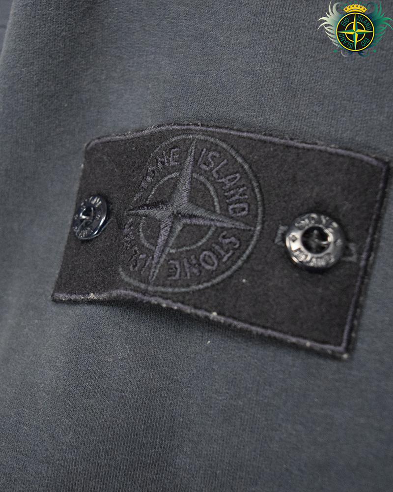 Stone Island Ghost Piece Chest Pocket Crewneck Navy Blue