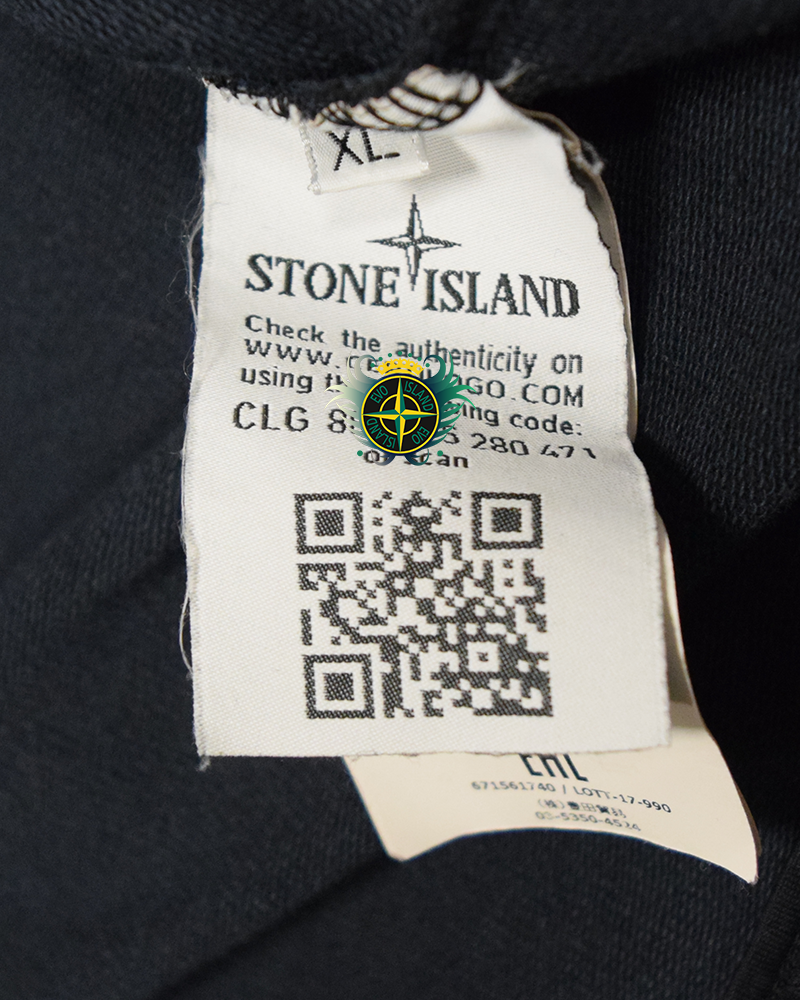 Stone Island Ghost Piece Chest Pocket Crewneck Navy Blue