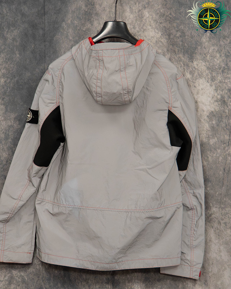 Stone Island Garment Dyed Plated Reflective Mussola Gommata Silver/Pink - M