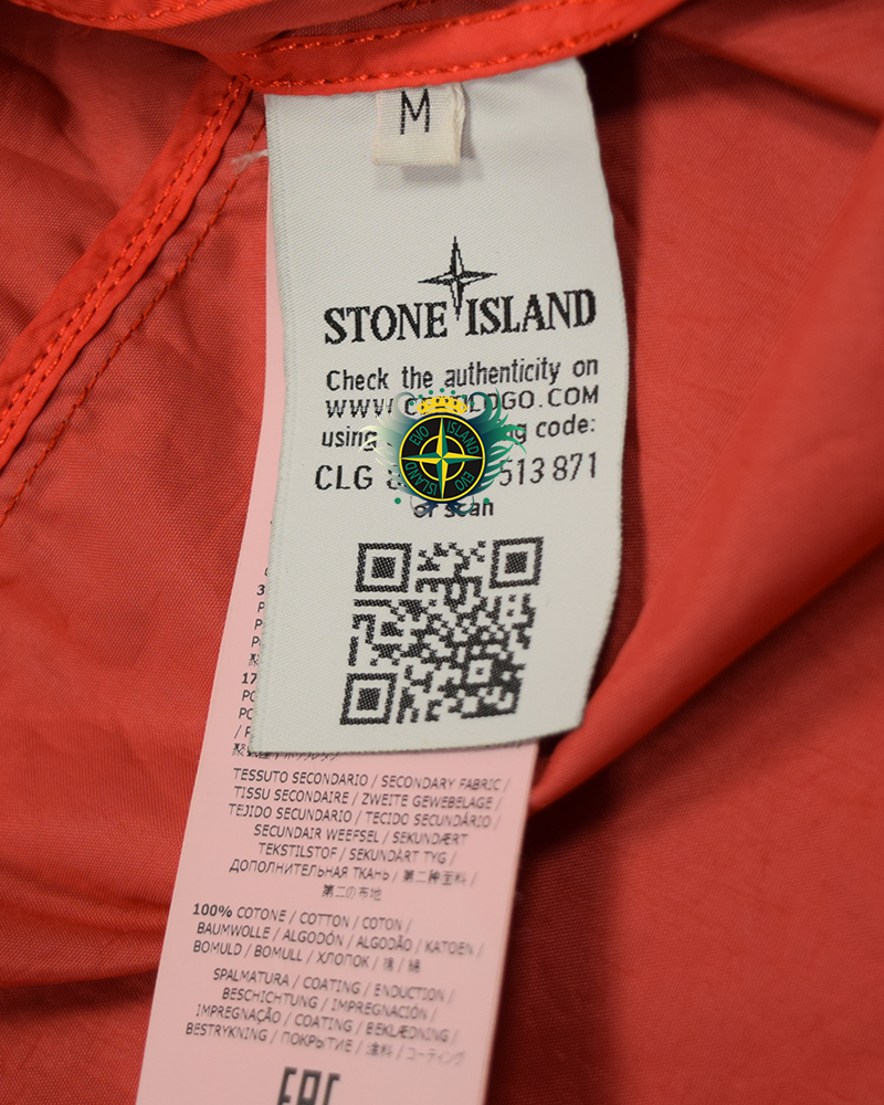 Stone Island Garment Dyed Plated Reflective Mussola Gommata Silver/Pink - M