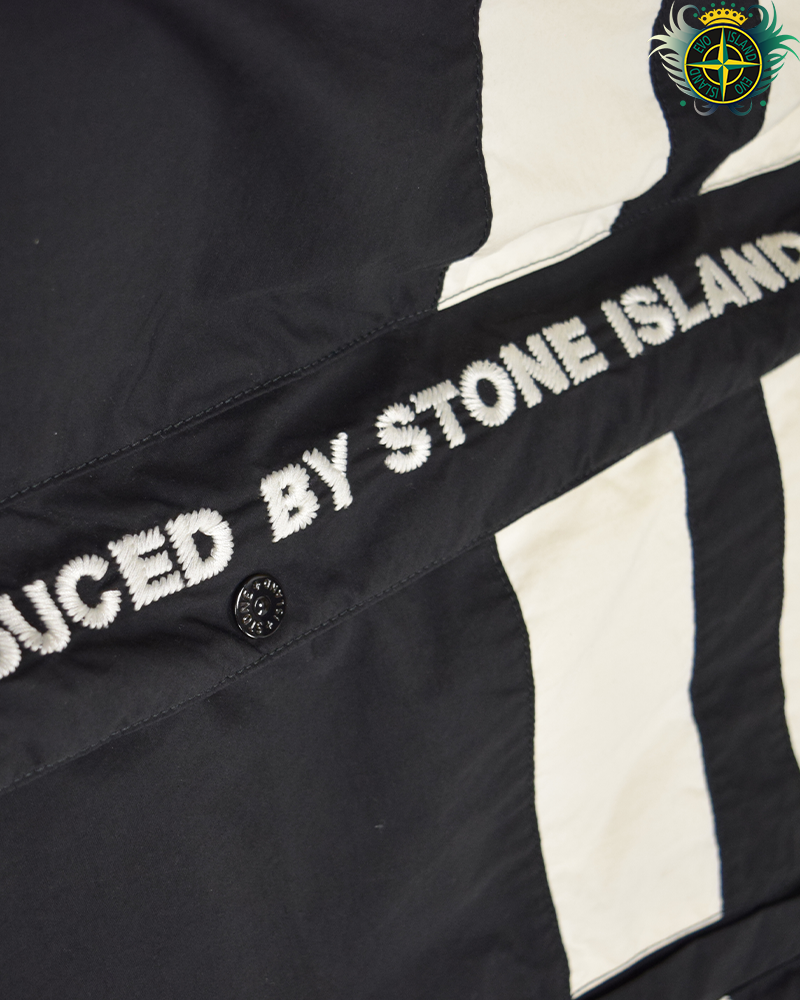Stone Isand X Supreme Tela Logo Reversible Puffer Jacket Black
