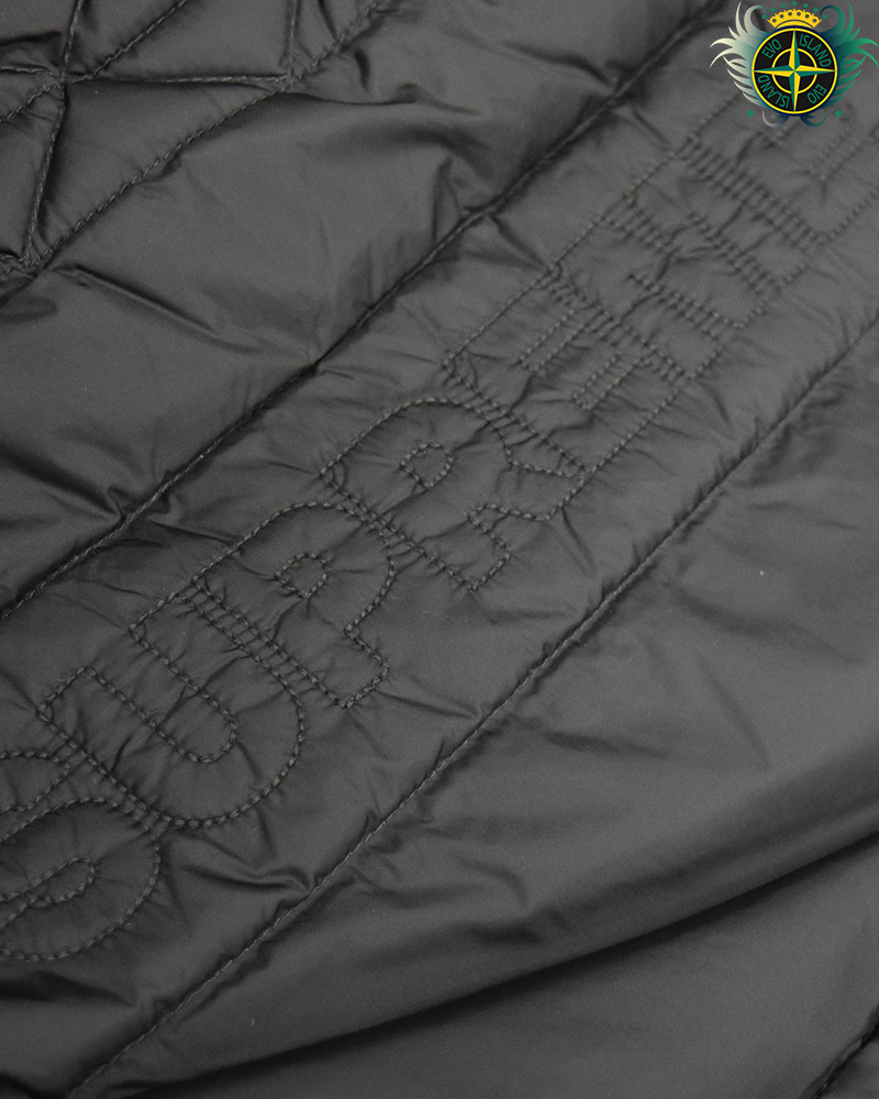 Stone Isand X Supreme Tela Logo Reversible Puffer Jacket Black