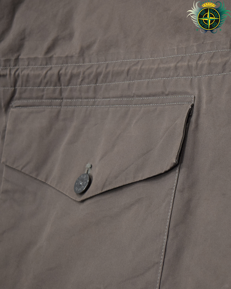 Stone Island Ghost Piece O-Ventile Smock Grey