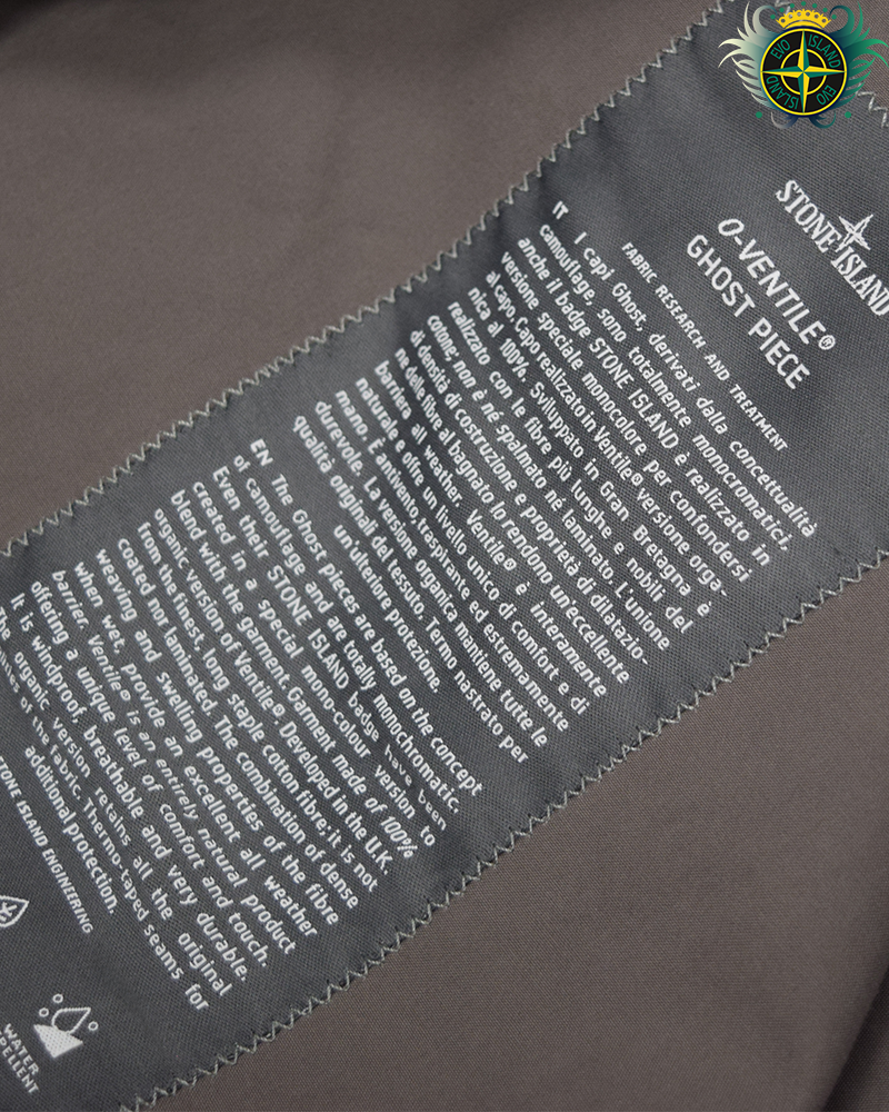 Stone Island Ghost Piece O-Ventile Smock Grey