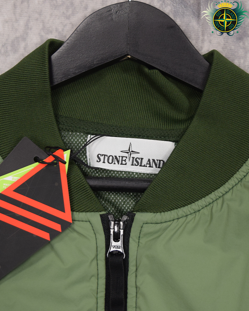 Stone Island Skin Touch Nylon-TC With Polartec Alpha Technology Jacket Green