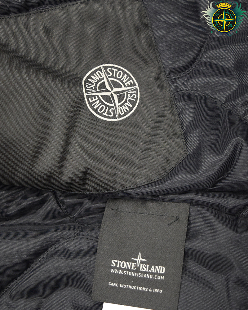 Stone Island Soft Waxed Leather Jacket Green