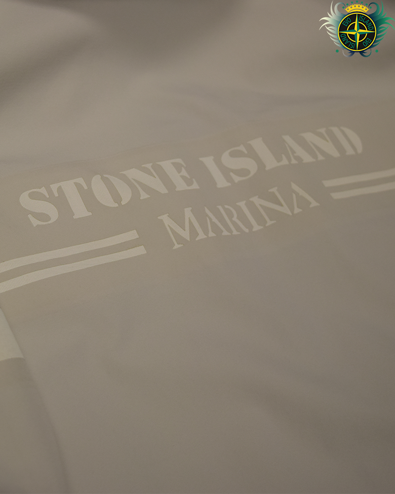 Stone Island Marina Tank Sheild Multi Layer Fusion Technology Jacket White