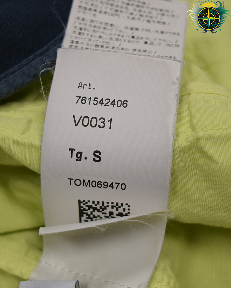 Stone Island Tela Colone Line Fiammato Jacket Yellow - S