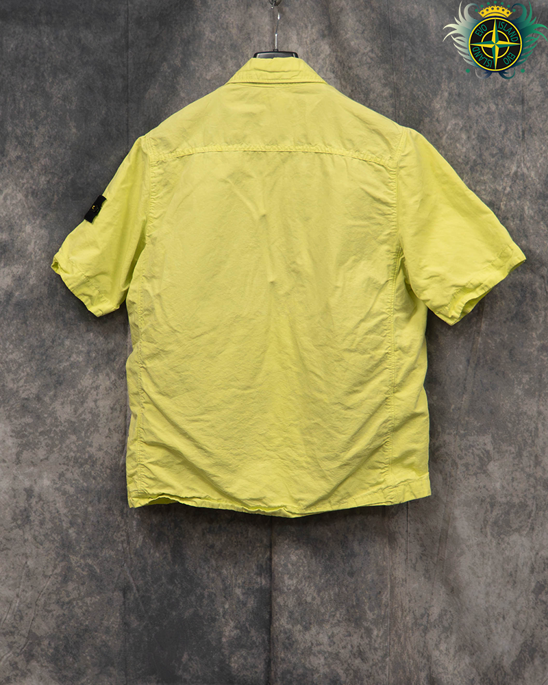 Stone Island Tela Colone Line Fiammato Jacket Yellow - S