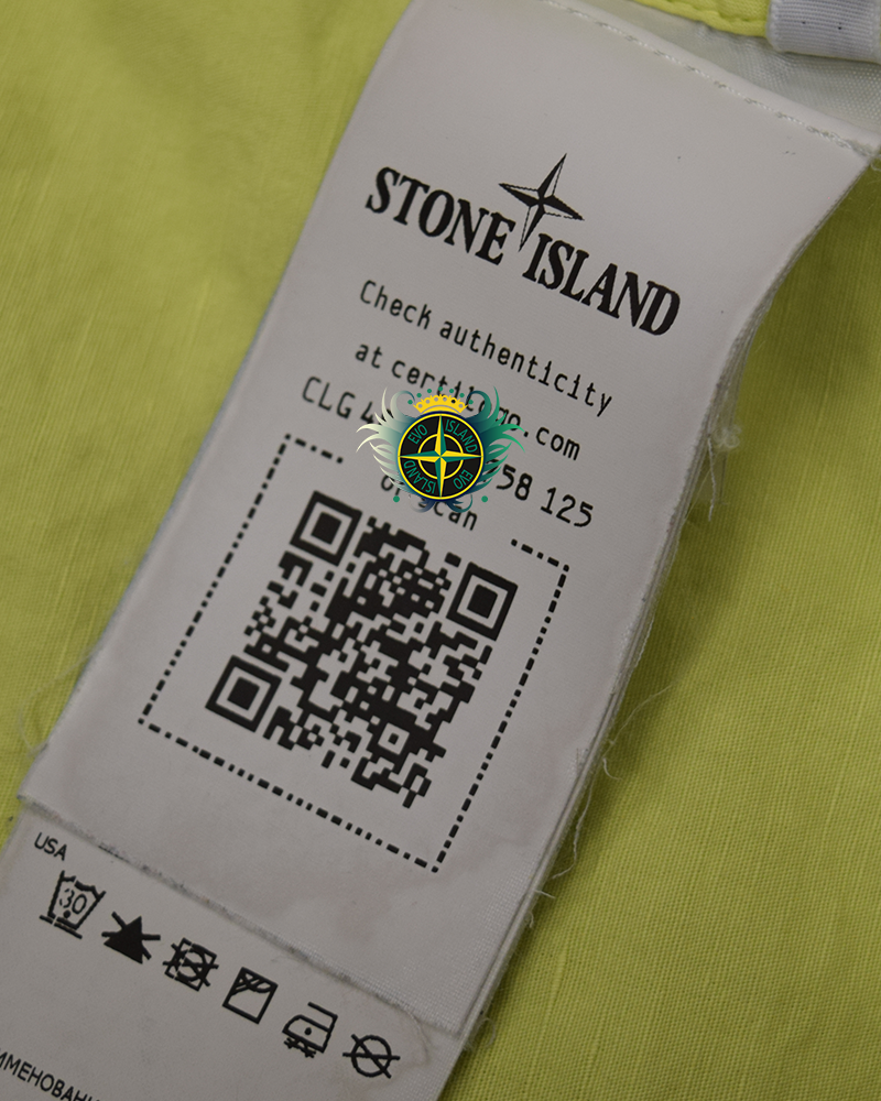 Stone Island Tela Colone Line Fiammato Jacket Yellow - S