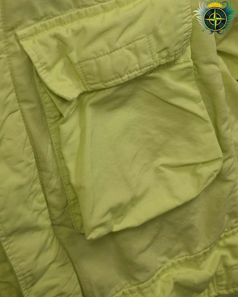 Stone Island Tela Colone Line Fiammato Jacket Yellow - S