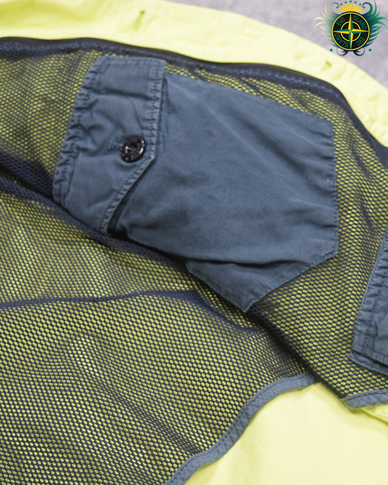 Stone Island Tela Colone Line Fiammato Jacket Yellow - S