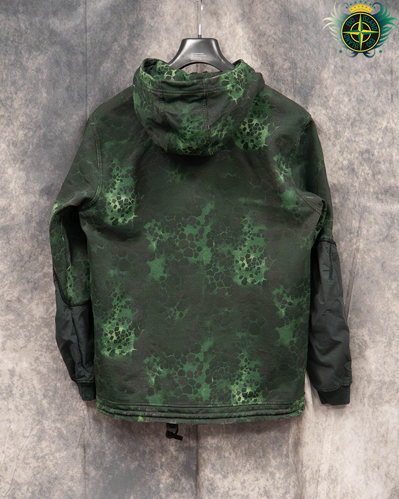 Stone Island Alligator Camo Hoodie - L