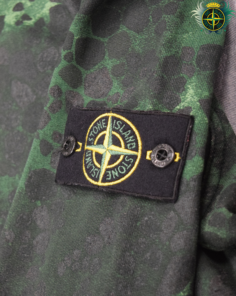 Stone Island Alligator Camo Hoodie - L