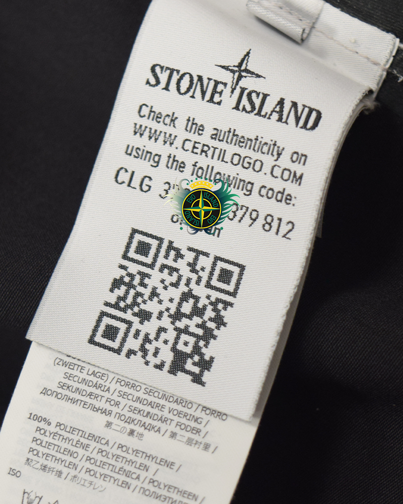 Stone Island Water Repellant Wool Ghost Piece Jacket Black