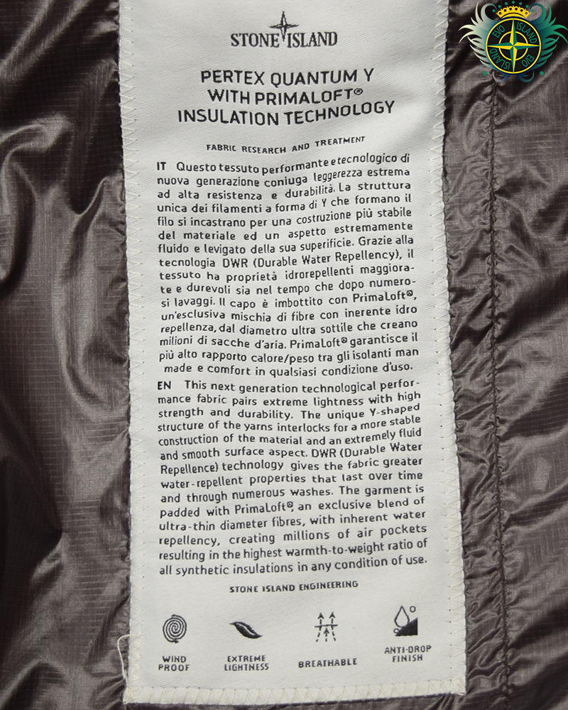 Stone Island Pertex Quantom Y With Prima Loft Smock Burgandy